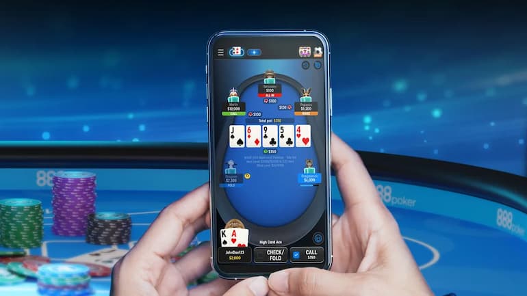 Una partita online su 888poker!