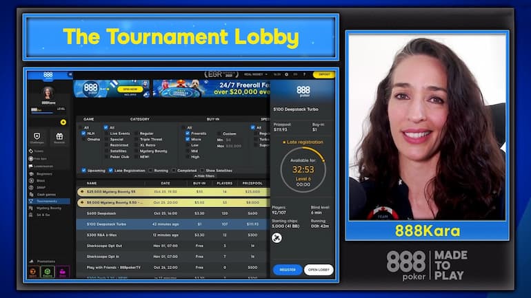 I tutorial di 888poker